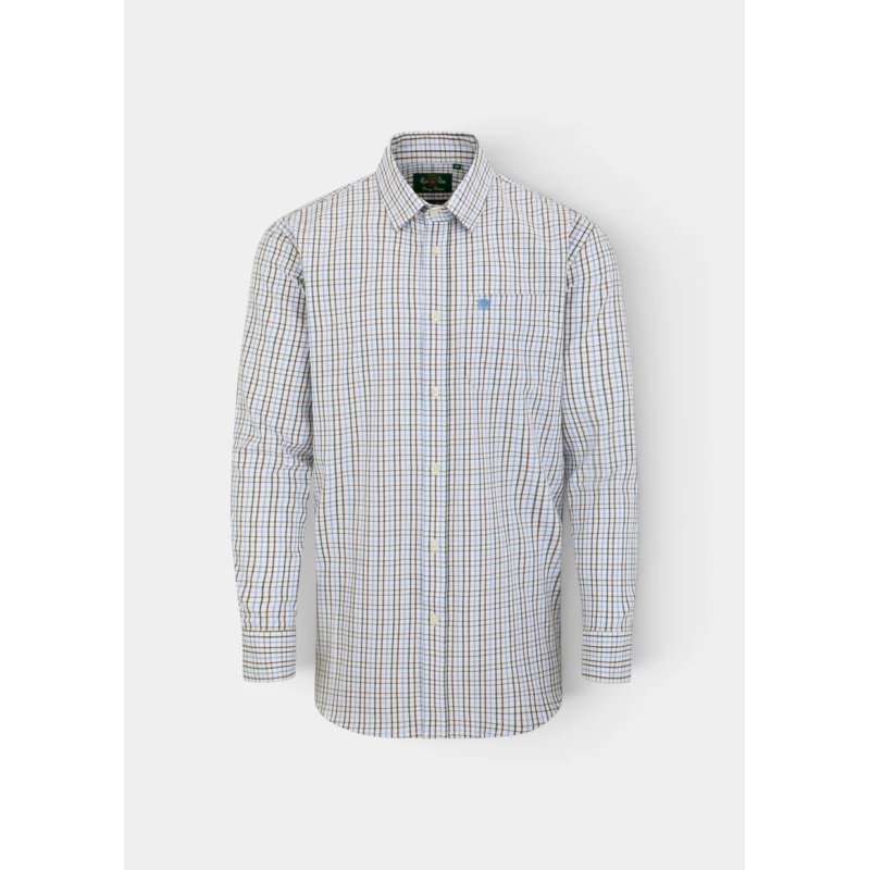 Camisa Alan Paine Ikley check green/brown