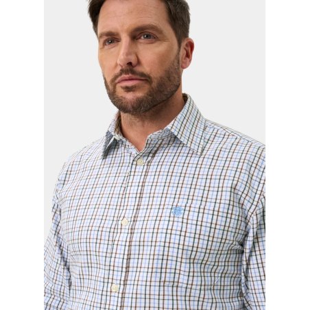 Camisa Alan Paine Ikley check green/brown