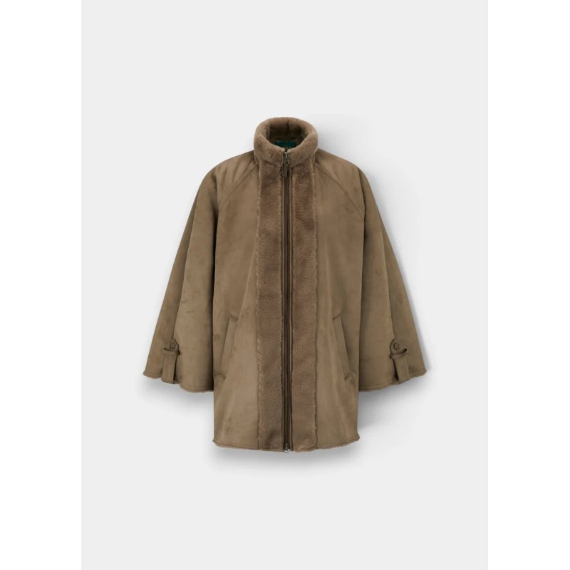 Capa Alan Paine Surrey Fur cocoa mujer