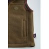Chaleco British Cotton polar camel olive infantil