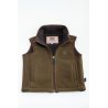 Chaleco British Cotton polar camel olive infantil