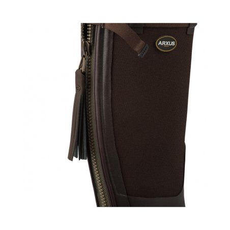 Tirador de cuero Arxus Tassel marrón