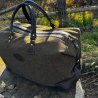 Bolsa de viaje Pasión Morena tweed/piel kaki