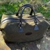 Bolsa de viaje Pasión Morena tweed/piel kaki