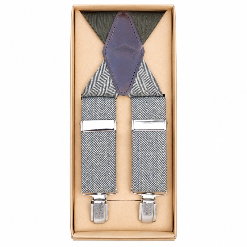 Tirantes Pasión Morena tweed kaki