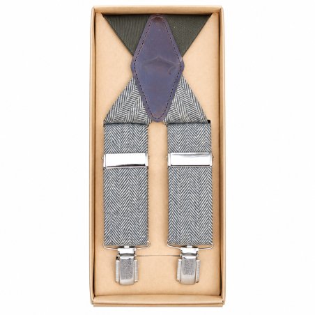 Tirantes Pasión Morena tweed kaki