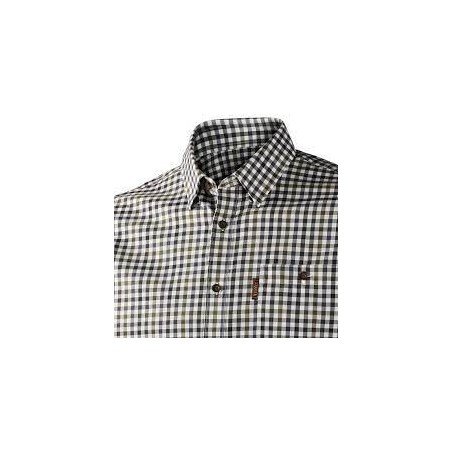 Camisa Härkila Milford burgundy