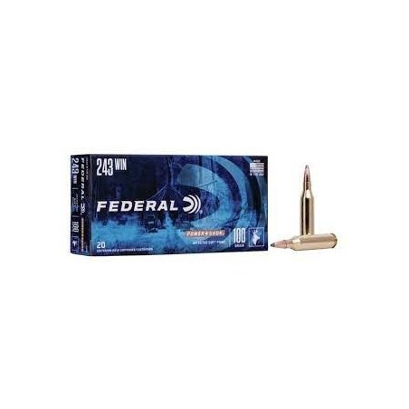Federal 243 Win. Power-Shok SoftPoint 100grs