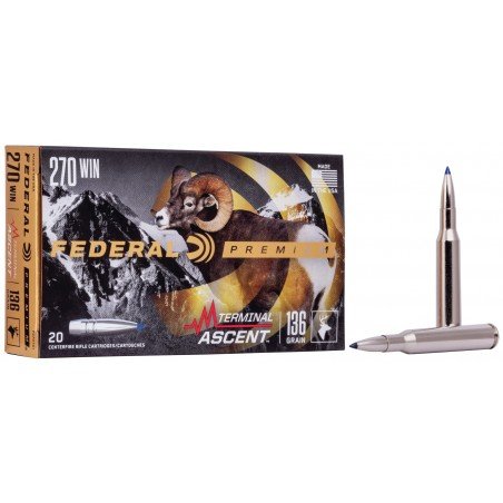 FEDERAL 270 Win. TERMINAL ASCENT 136grs