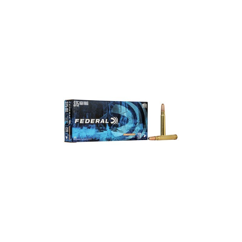 Federal 375 H&H Mag. Softpoint SP 270grs