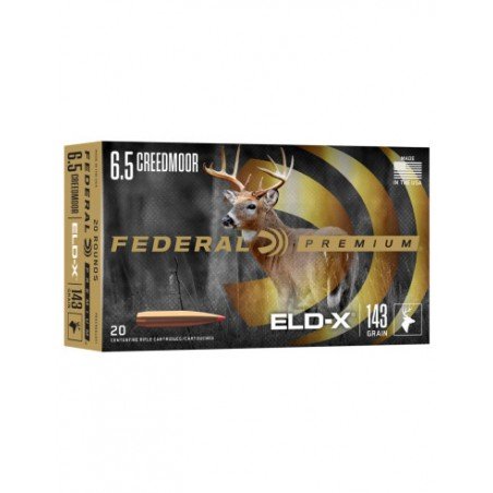 FEDERAL 6,5 Creedmoor HORNADY ELD-X 143grs