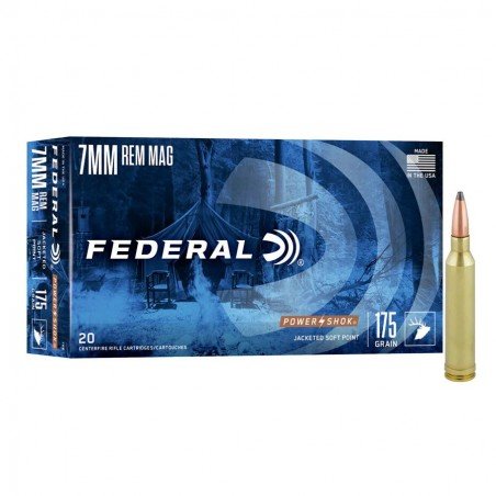 Federal 7mm Rem. Mag. Power Shock 175grs