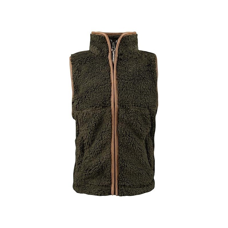 Chaleco Jack Pyke Sherpa olive infantil