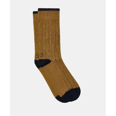 Calcetines Kiff-Kiff falso canalé mostaza