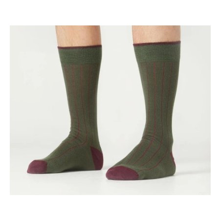 Calcetines Kiff-Kiff falso canalé verde