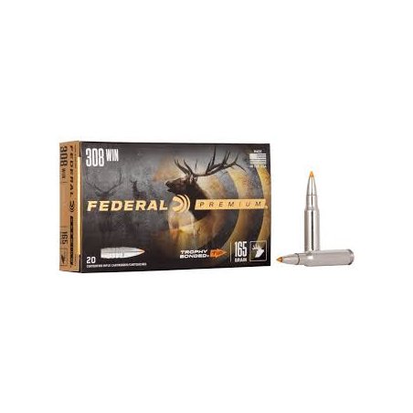 Federal 308 Win. Trophy Bonded 165grs