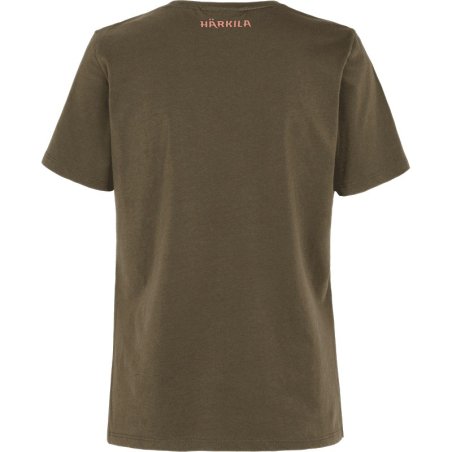 Camiseta Härkila H-Logo S/S willow green mujer